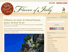 Tablet Screenshot of flavorofitalyblog.com